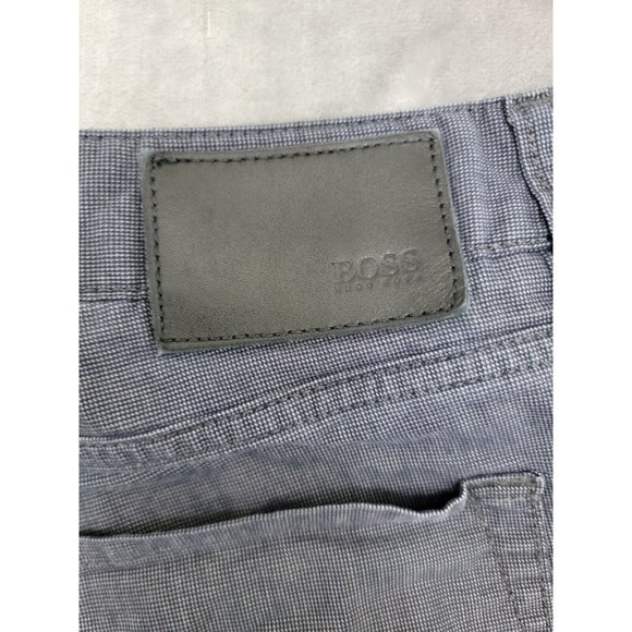 HUGO BOSS Maine1-10 Men Stretch Pants 36x35 Black Gray Straight FLAWED NO BUTTON - Picture 11 of 11